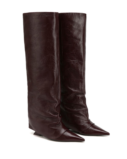Stated Burgundy Leather