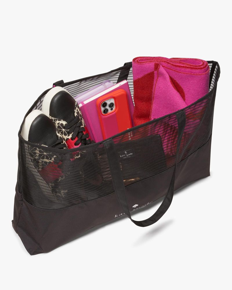 Stripe Mesh Tote