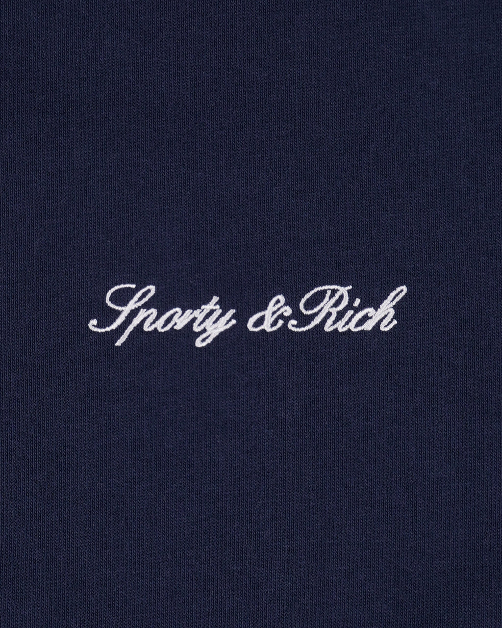 Signature Embroidered Sweatpant - Navy/White