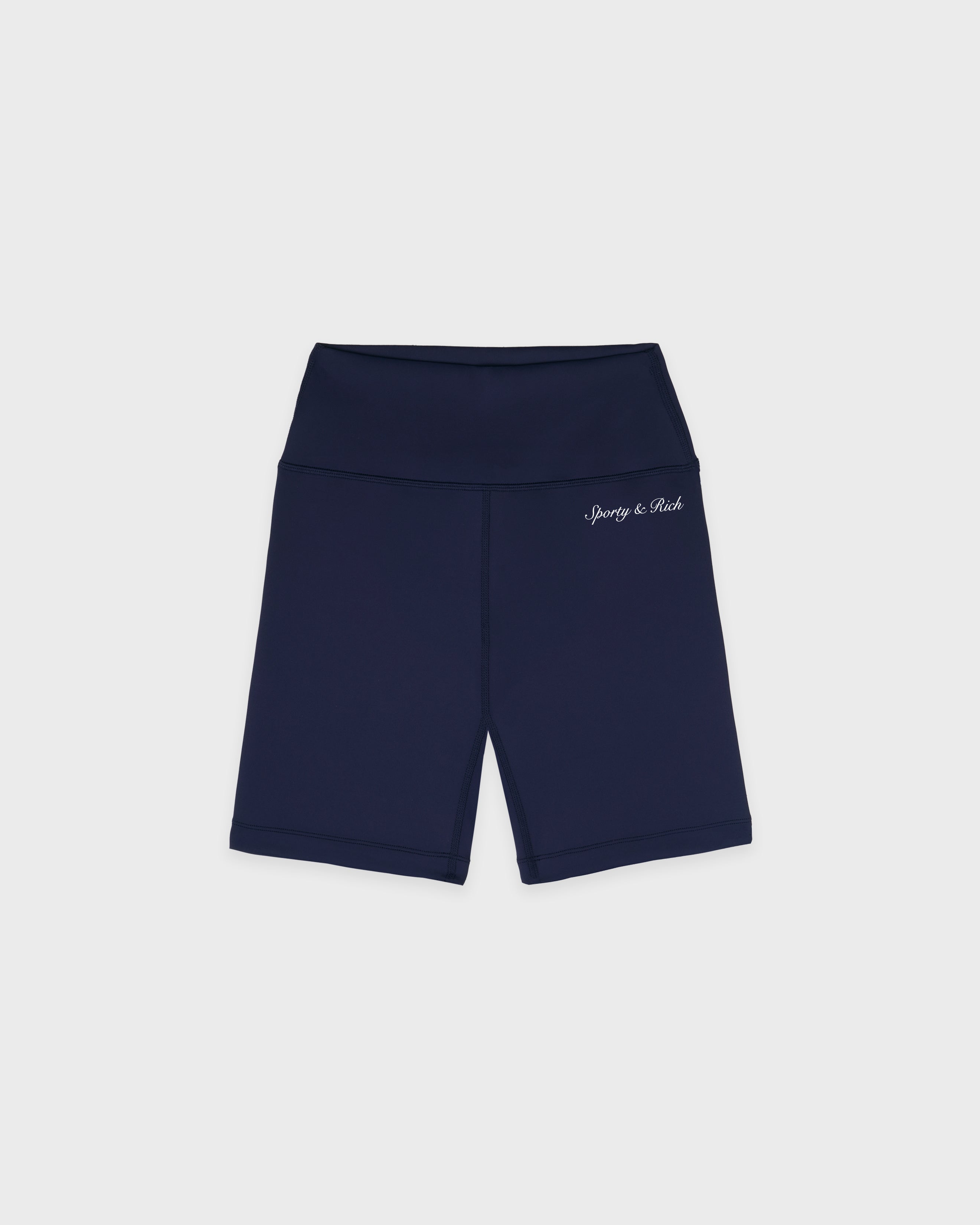 Syracuse Biker Shorts - Navy/White