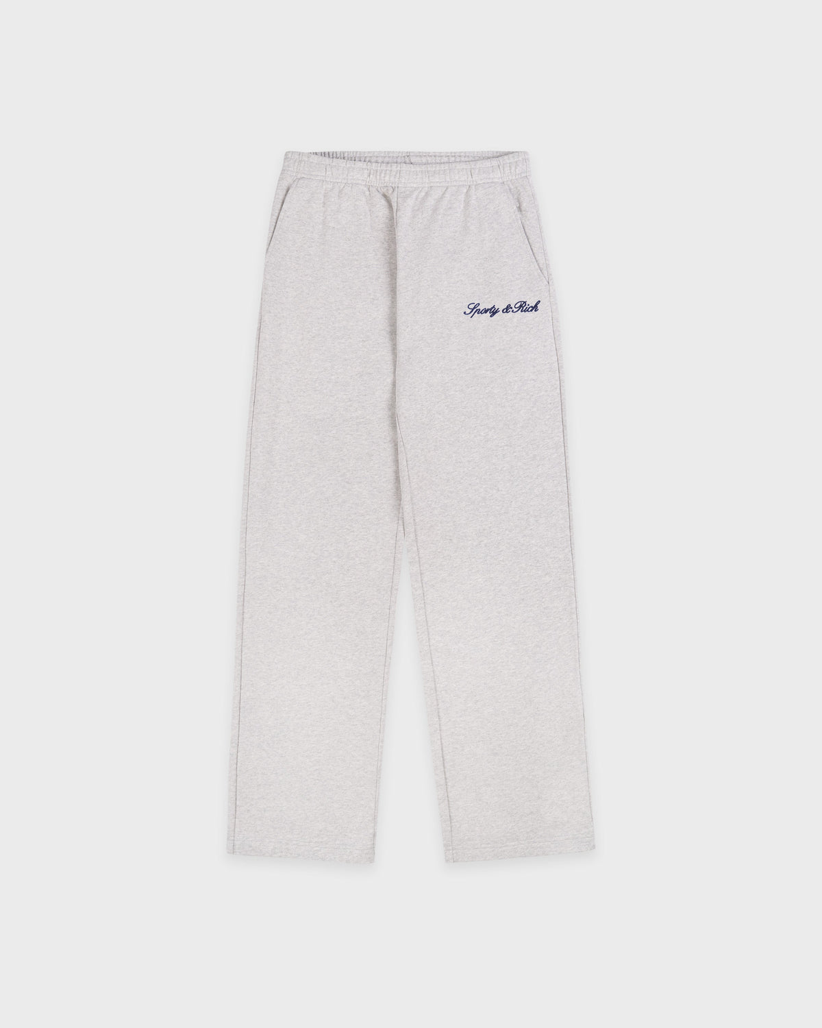 Syracuse Embroidered Wide Sweatpant - Heather Gray/Navy