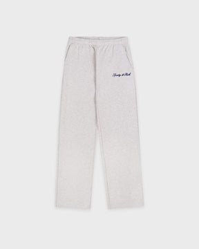 Syracuse Embroidered Wide Sweatpant - Heather Gray/Navy