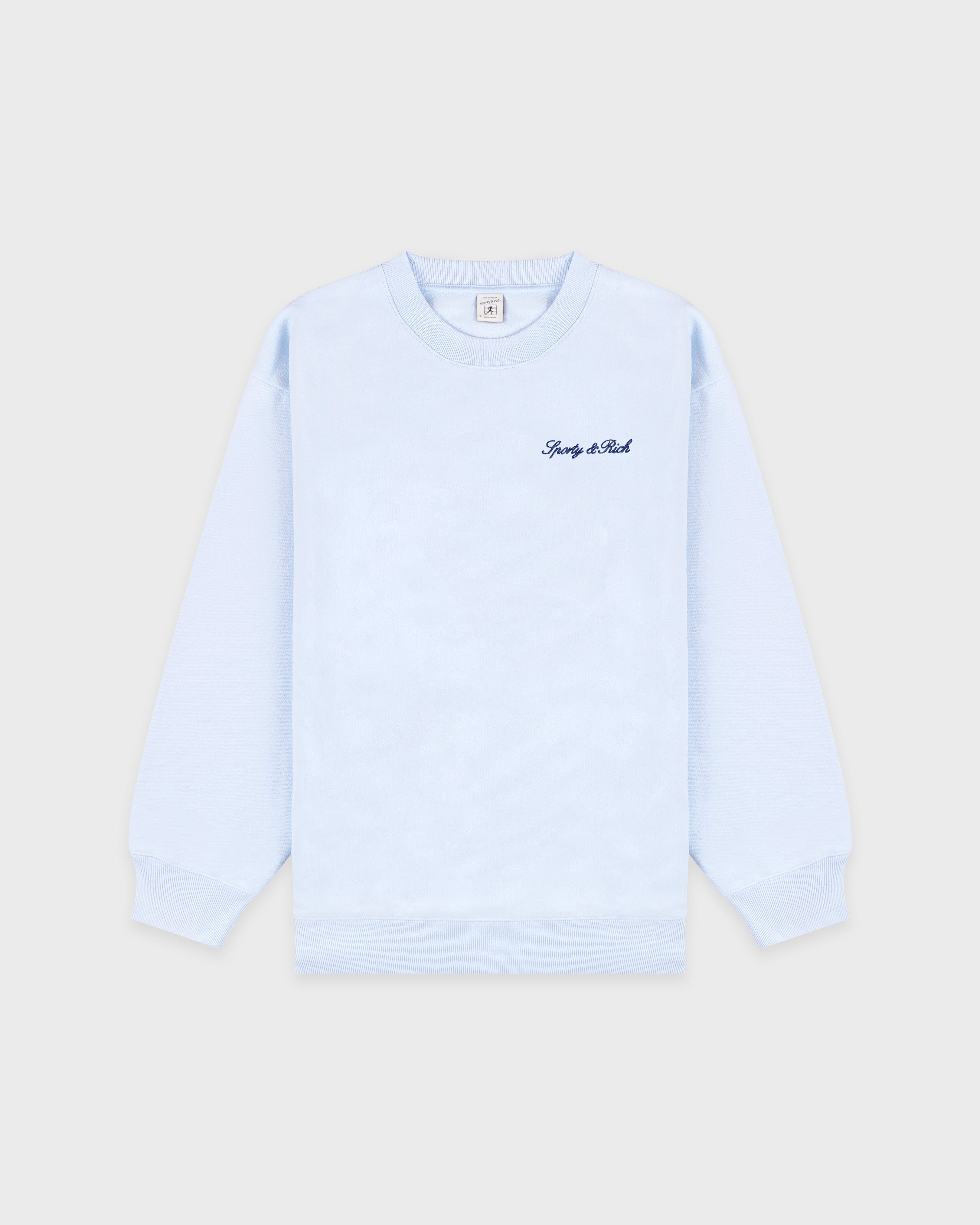 Syracuse Embroidered Crewneck - Ciel/Navy