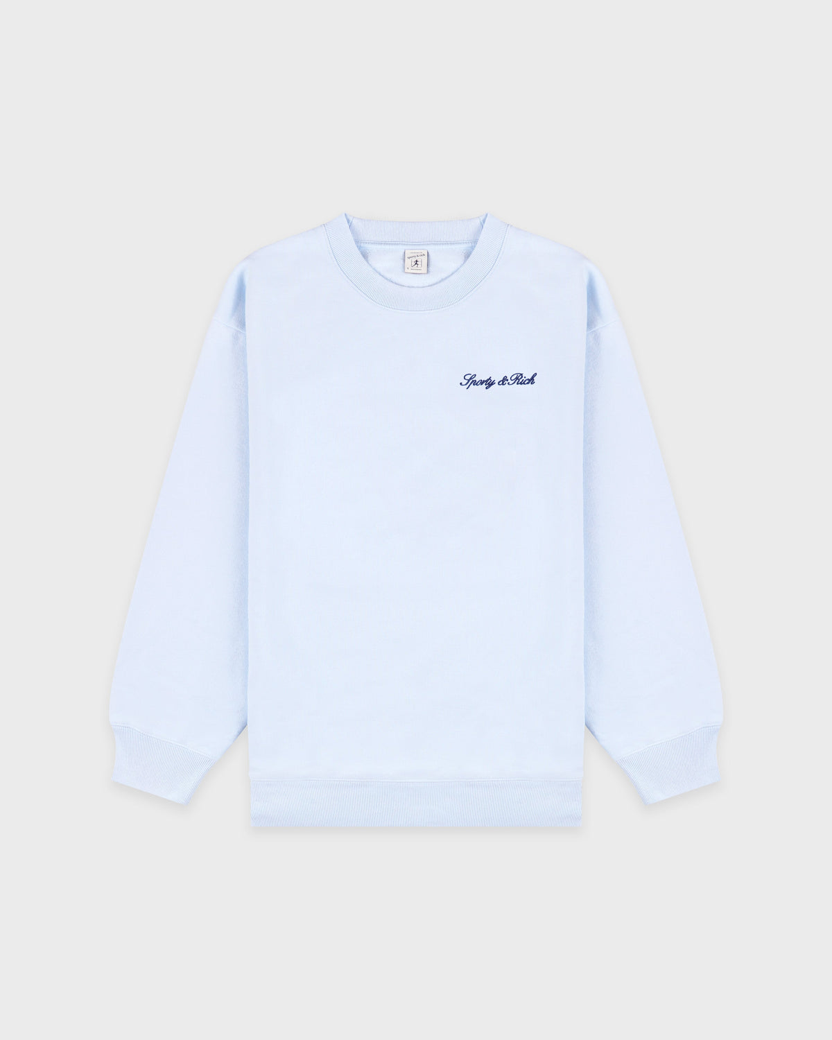 Syracuse Embroidered Crewneck - Ciel/Navy