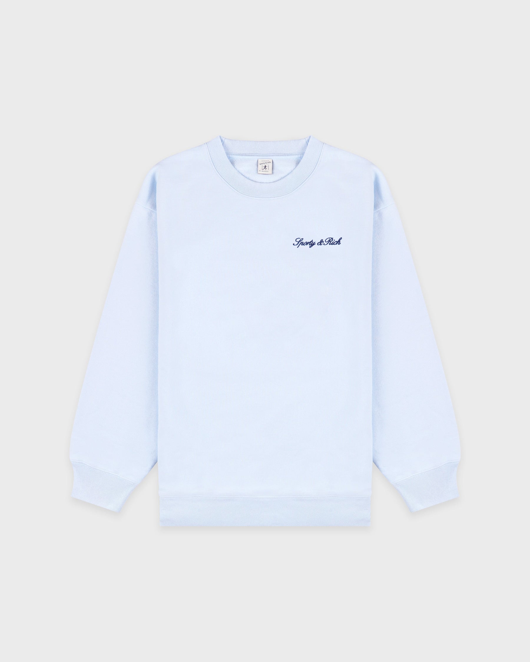 Syracuse Embroidered Crewneck - Ciel/Navy