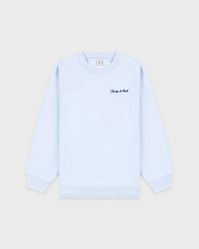 Syracuse Embroidered Crewneck - Ciel/Navy