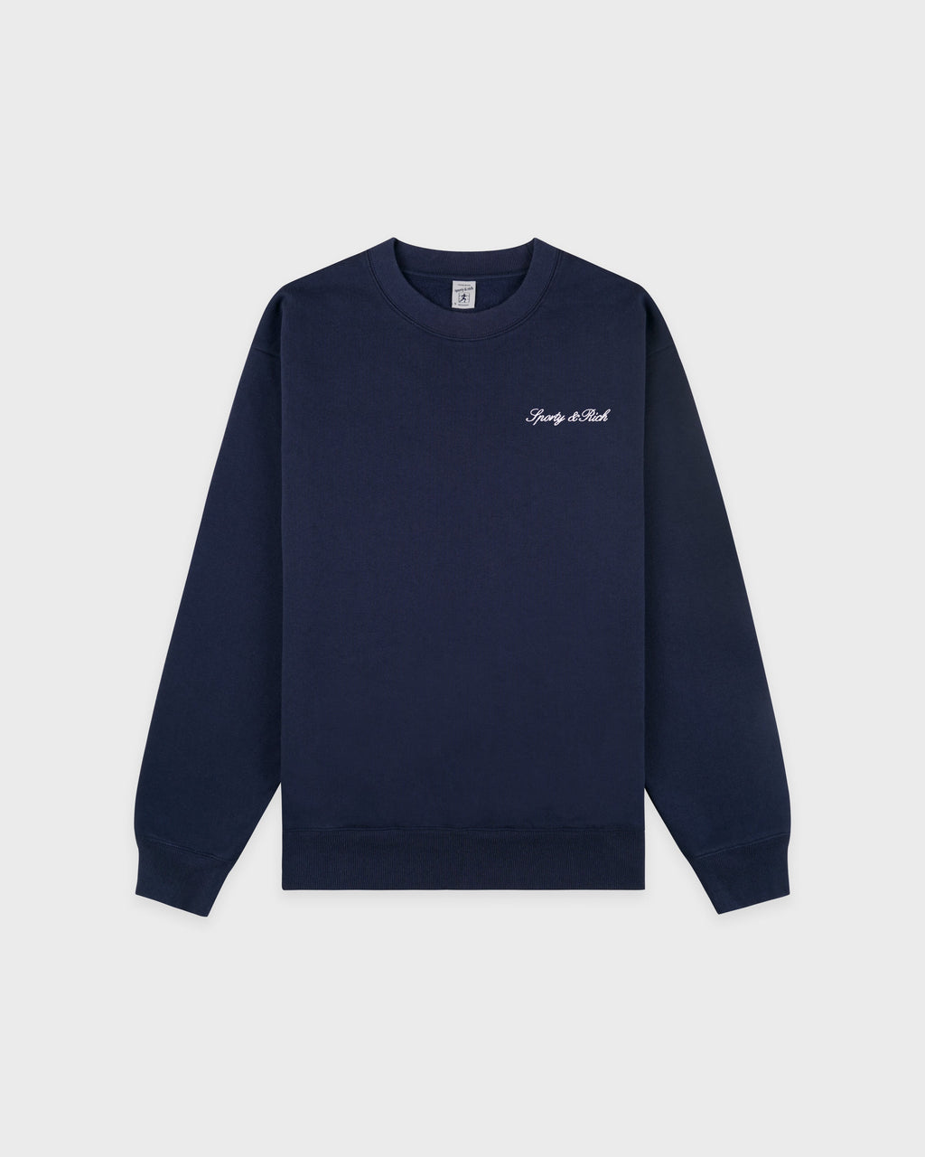 Syracuse Embroidered Crewneck - Navy/White