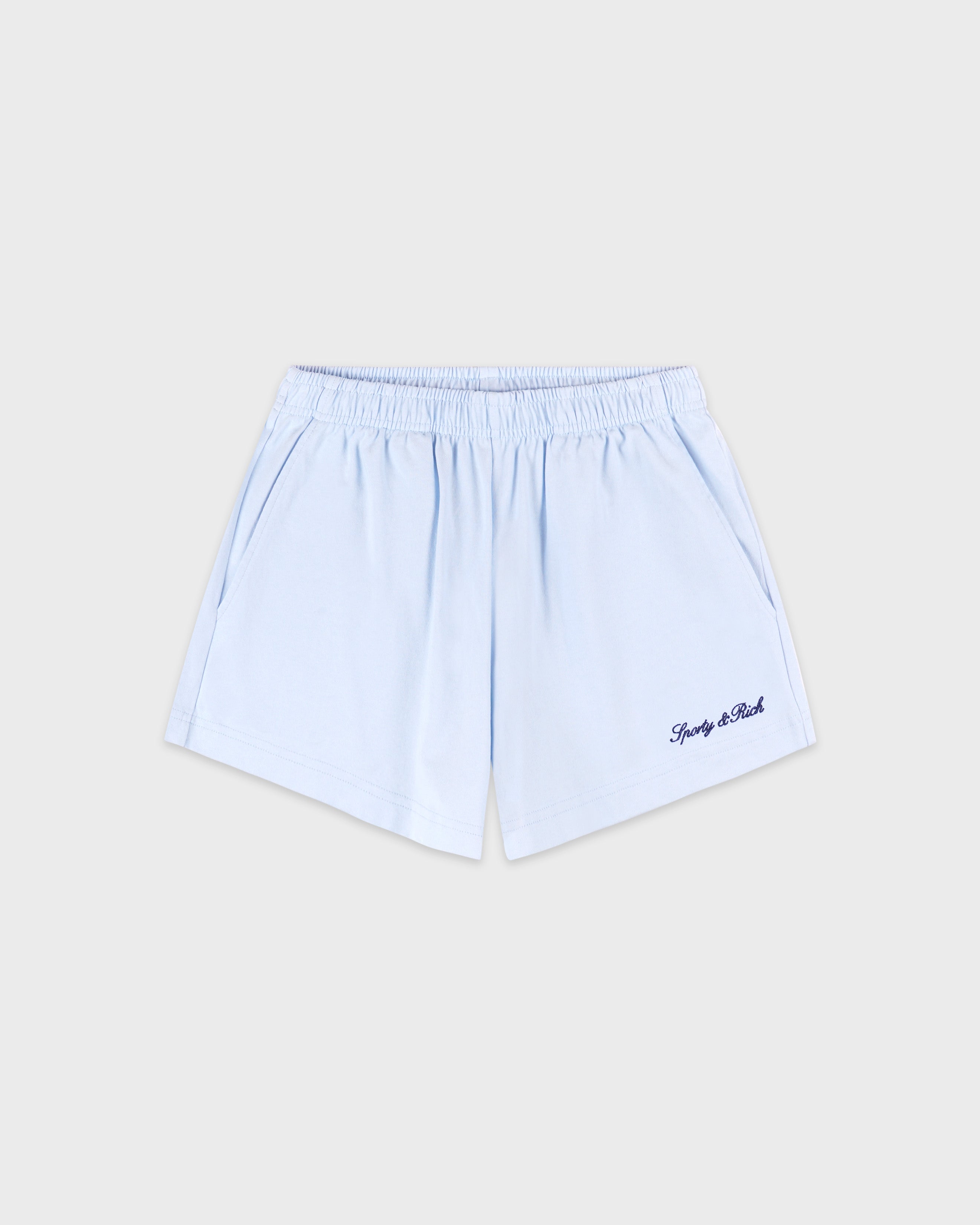 Syracuse Embroidered Disco short - Ciel/Navy