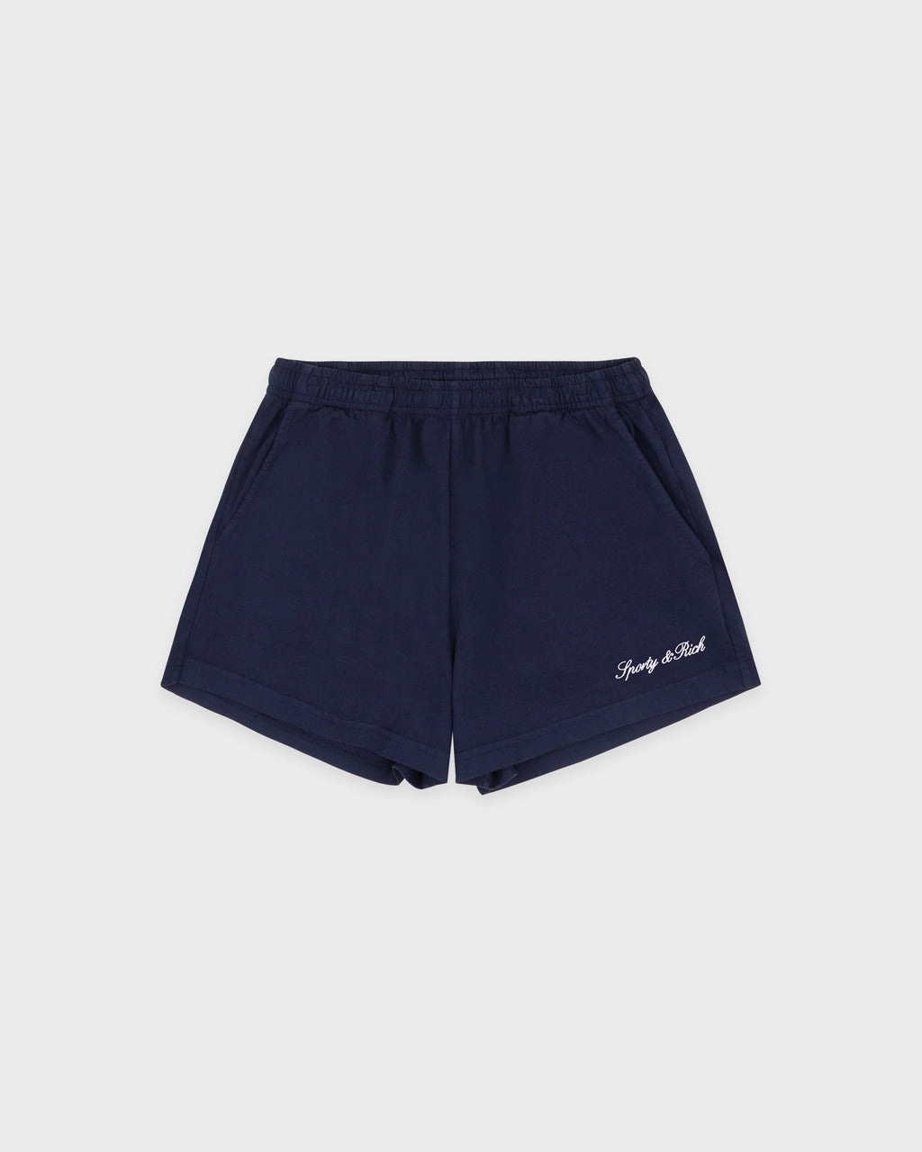 Syracuse Embroidered Disco short - Navy/White