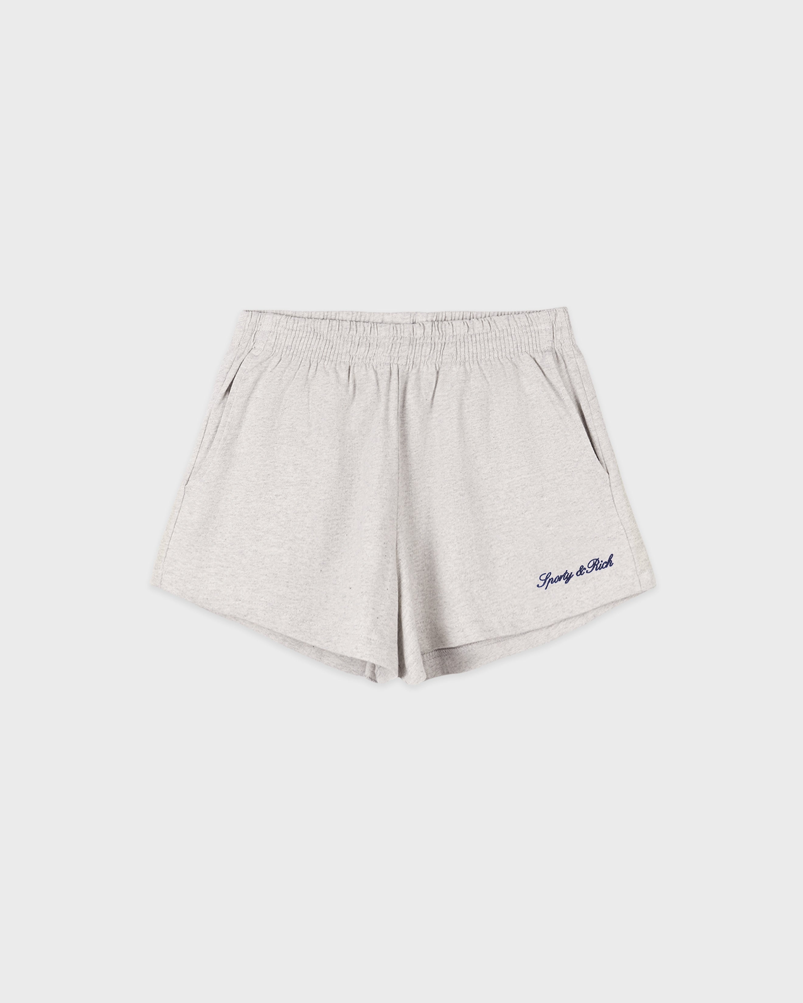 Syracuse Embroidered Disco short - Heather Gray/Navy
