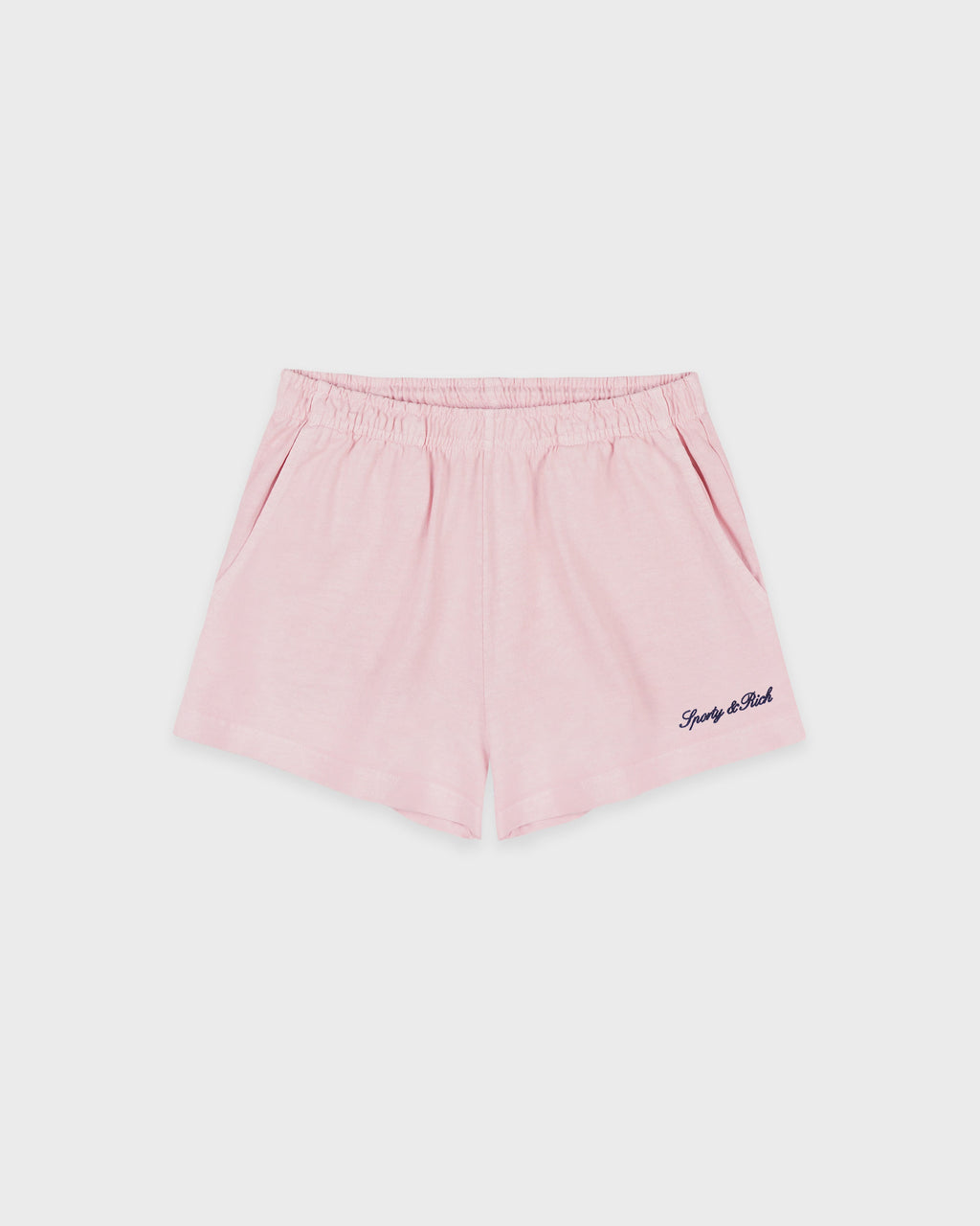 Syracuse Embroidered Disco short - Pink Dolphin/Navy