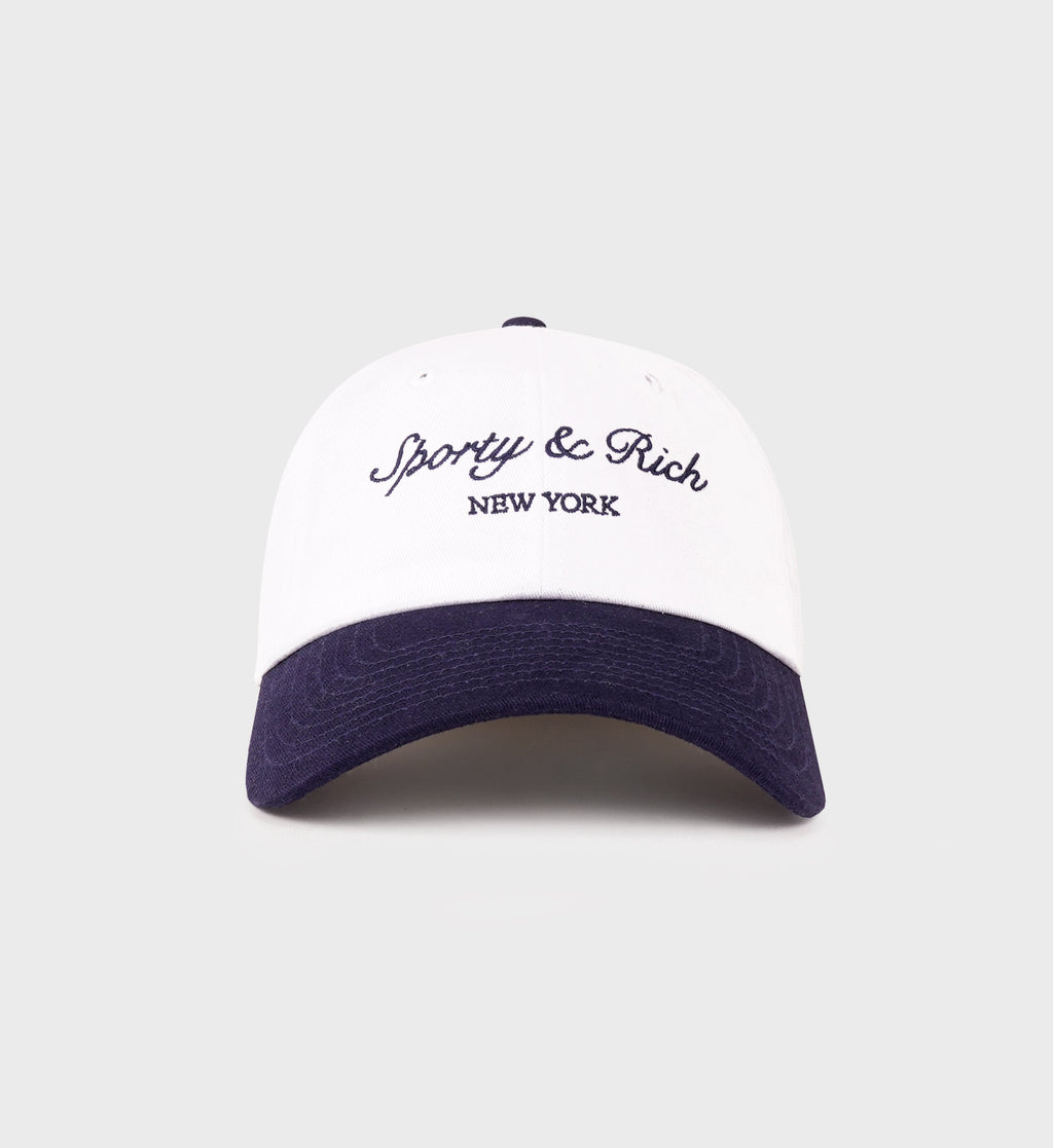 Syracuse Hat - White/Navy