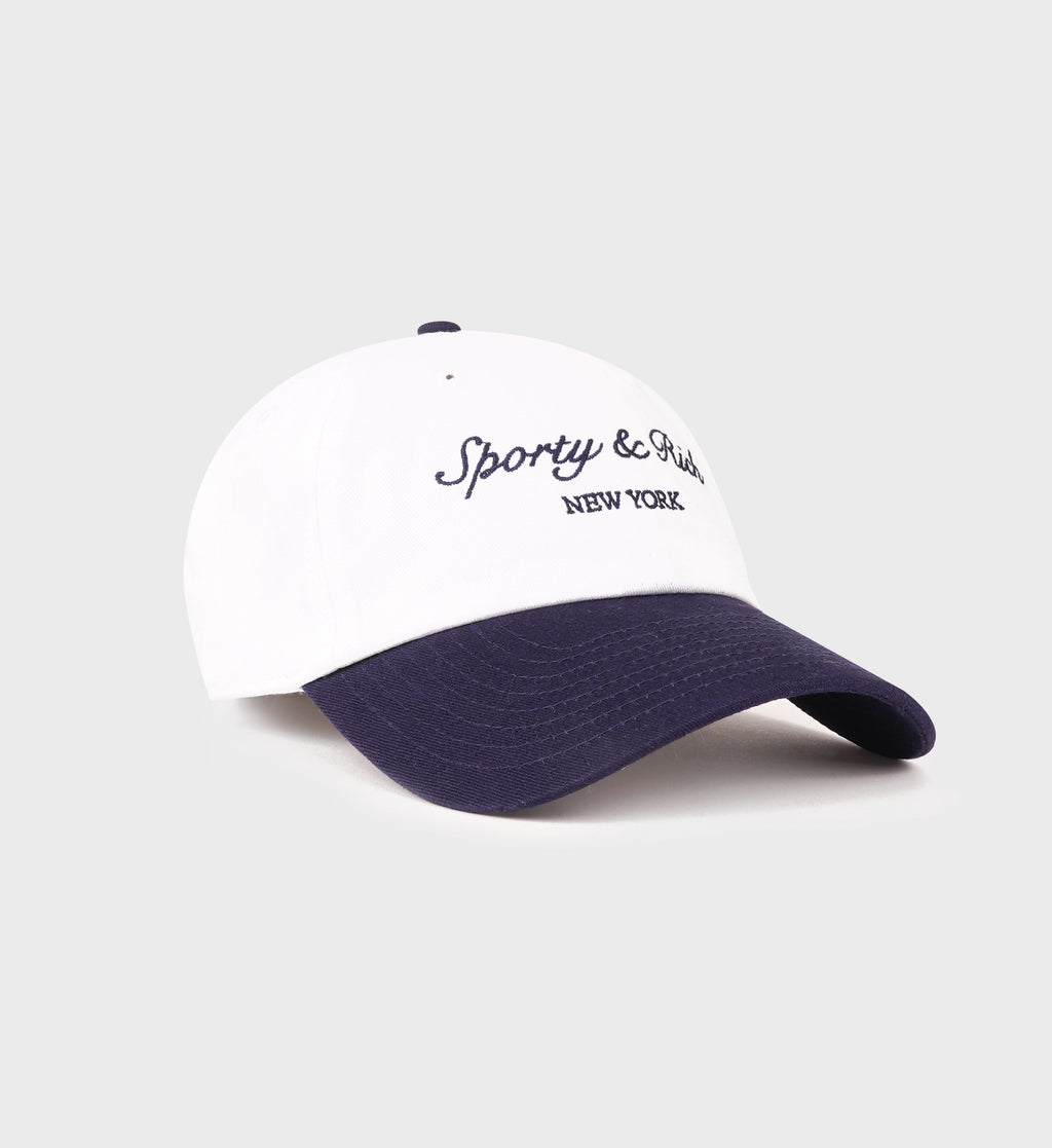 Syracuse Hat - White/Navy