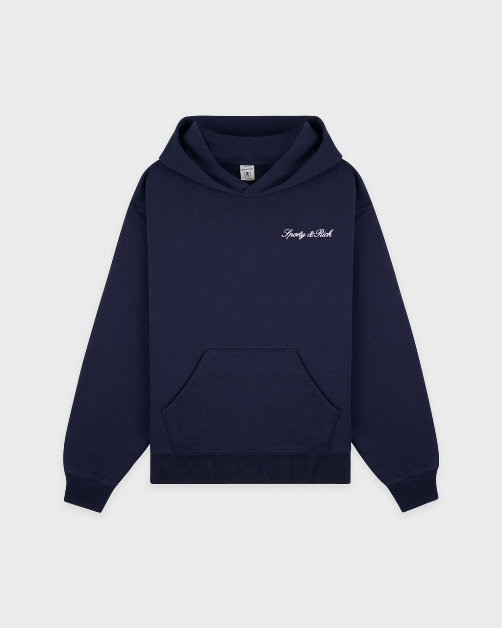 Syracuse Embroidered Hoodie - Navy/White