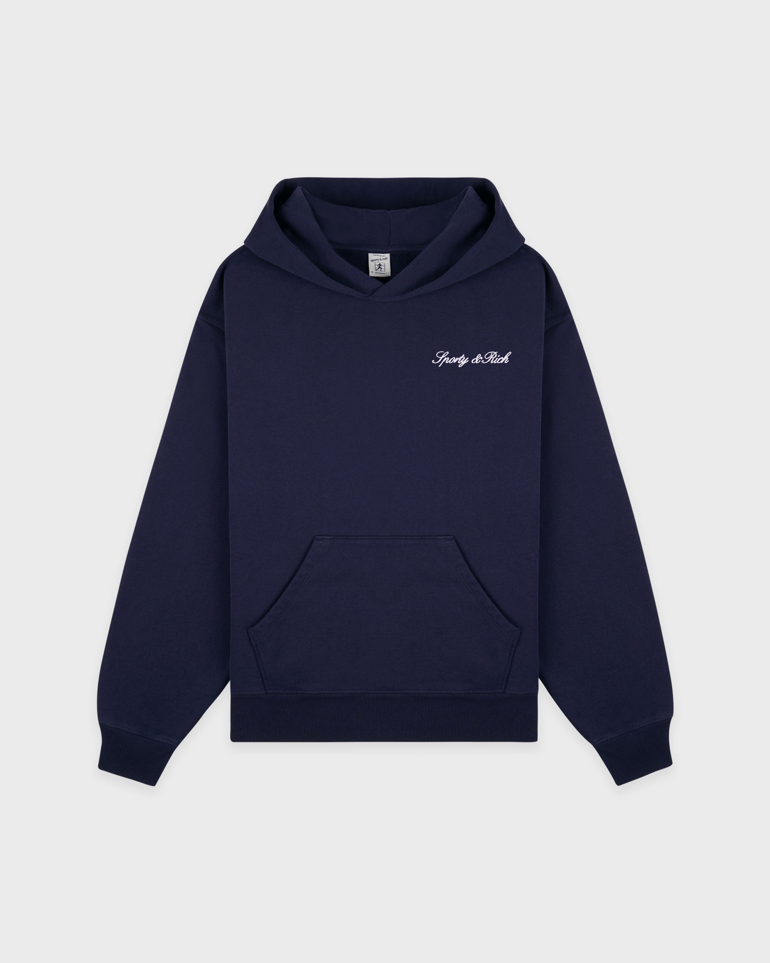 Syracuse Embroidered Hoodie - Navy/White