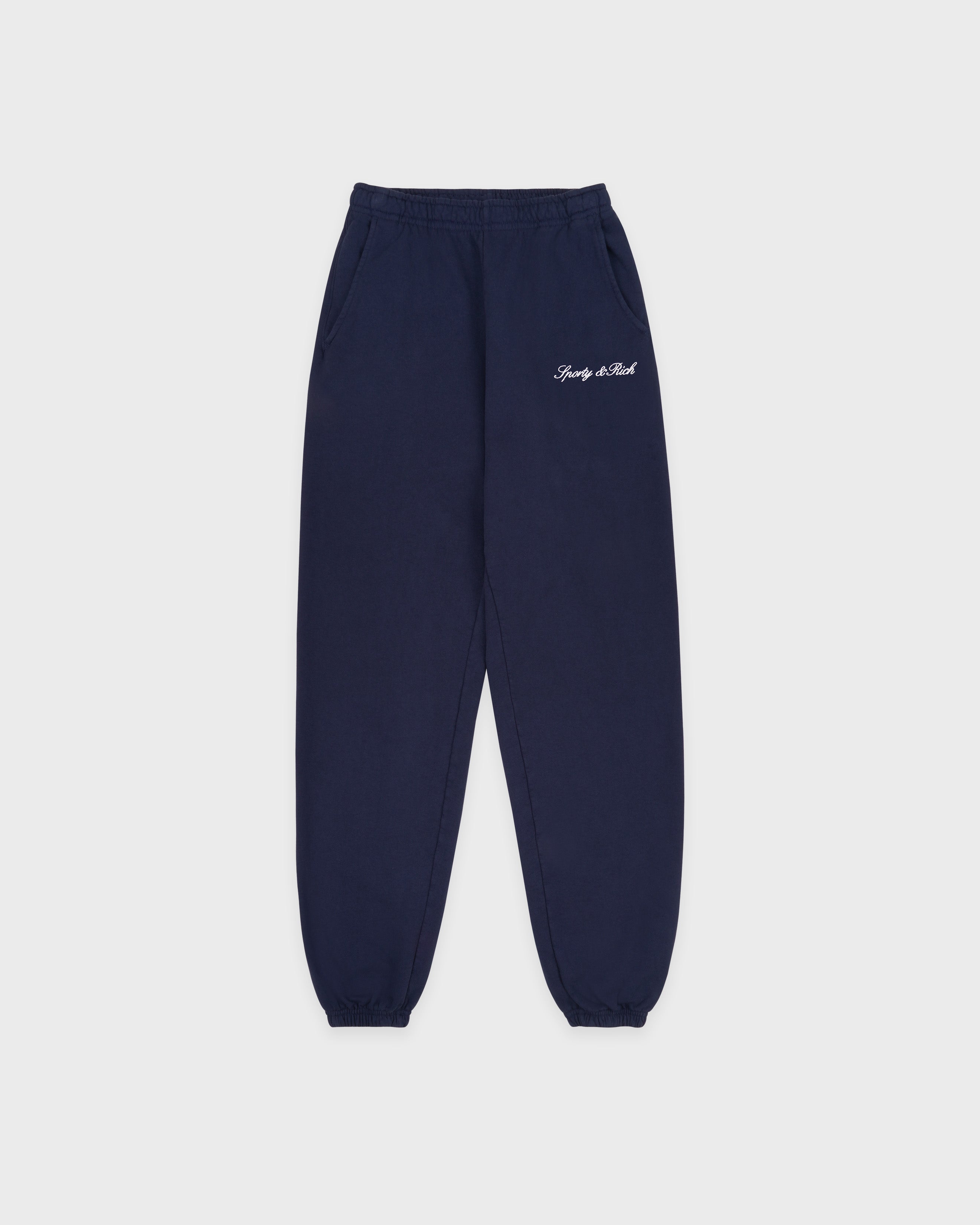 Syracuse Embroidered Sweatpant - Navy/White