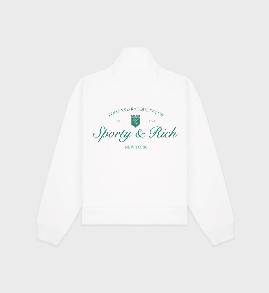 Syracuse Quarter Zip - White/Alpine