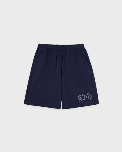 S&R Ivy Gym Short - Navy/White