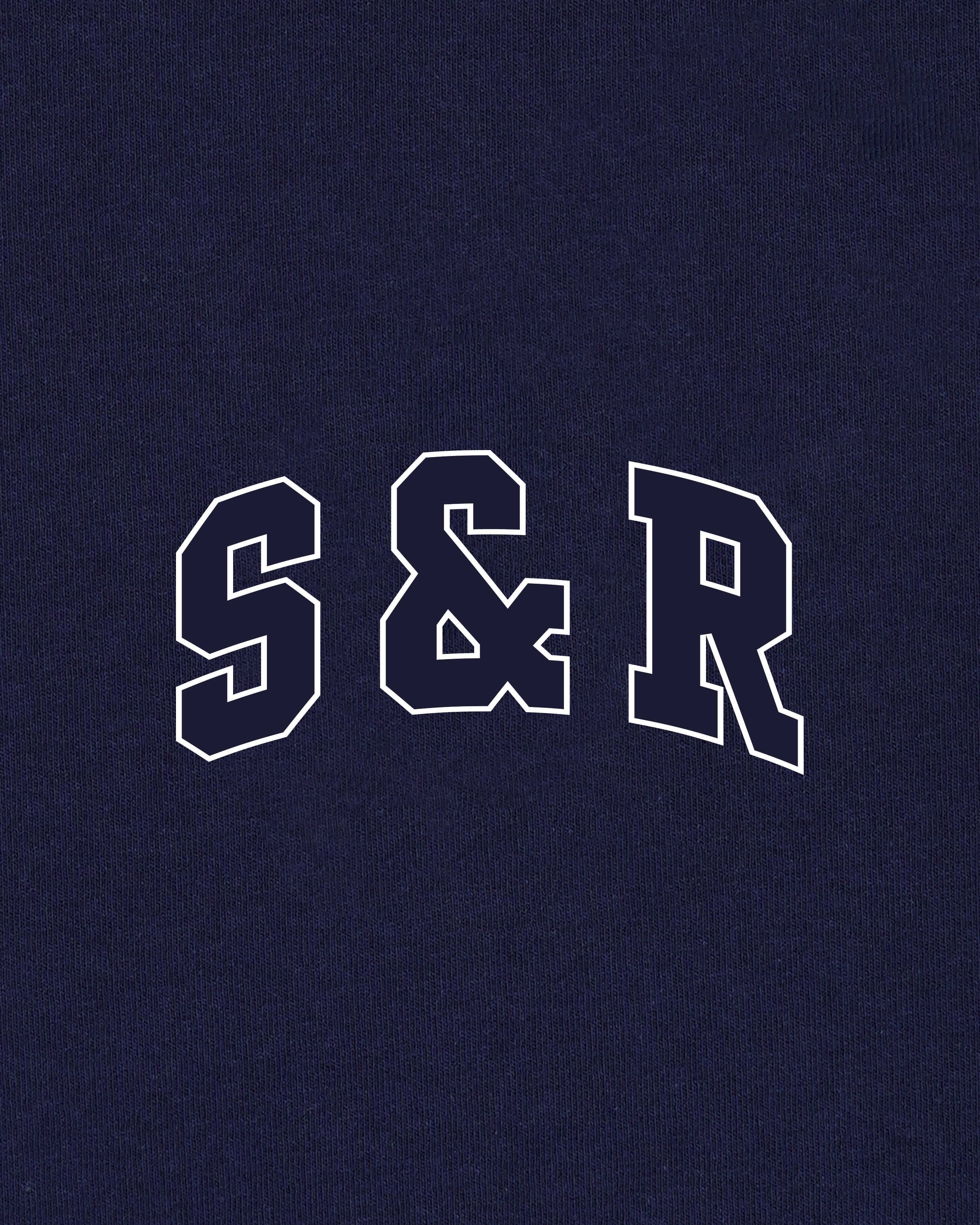 S&R Ivy Gym Short - Navy/White