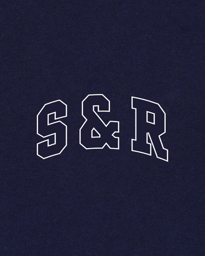 S&R Ivy Gym Short - Navy/White