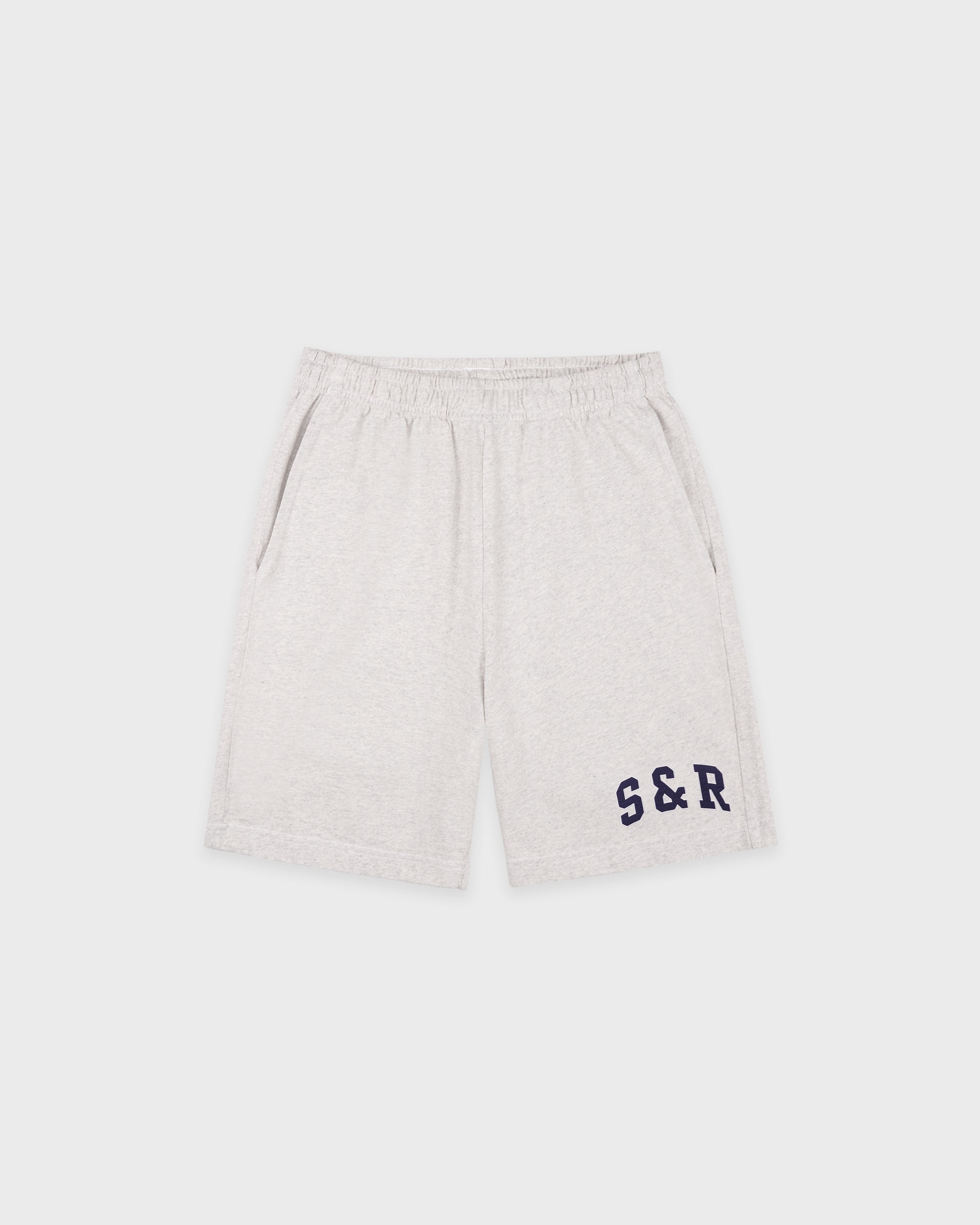 S&R Ivy Gym Short - Heather Gray/Navy