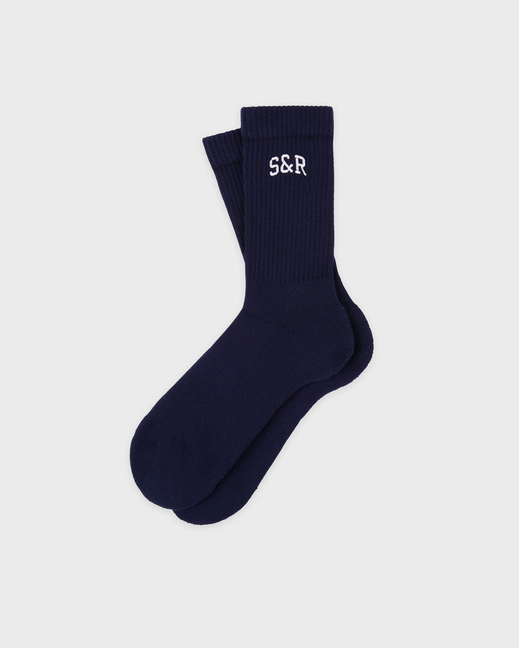 S&R Ivy Socks - Navy/White