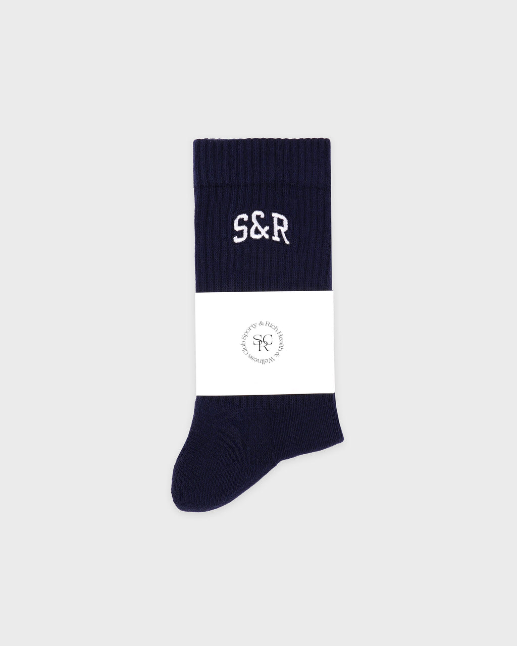 S&R Ivy Socks - Navy/White