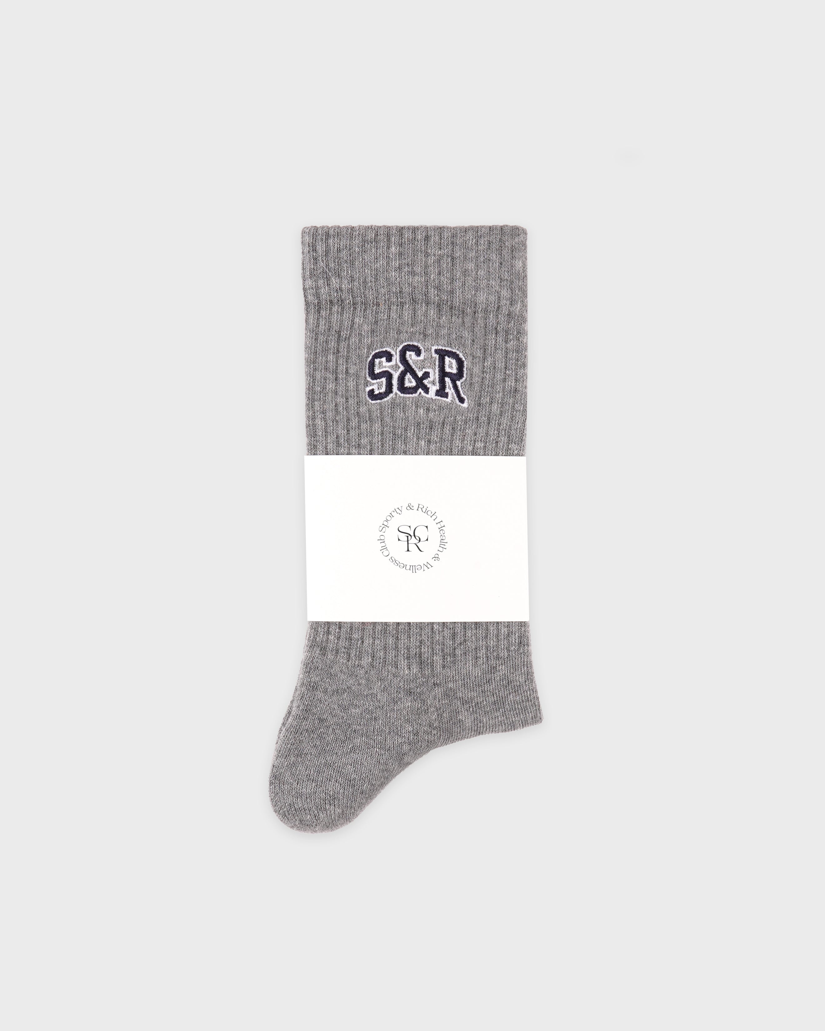 S&R Ivy Socks - Heather Gray/Navy