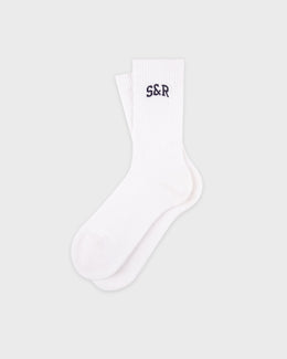 S&R Ivy Socks - White/Navy