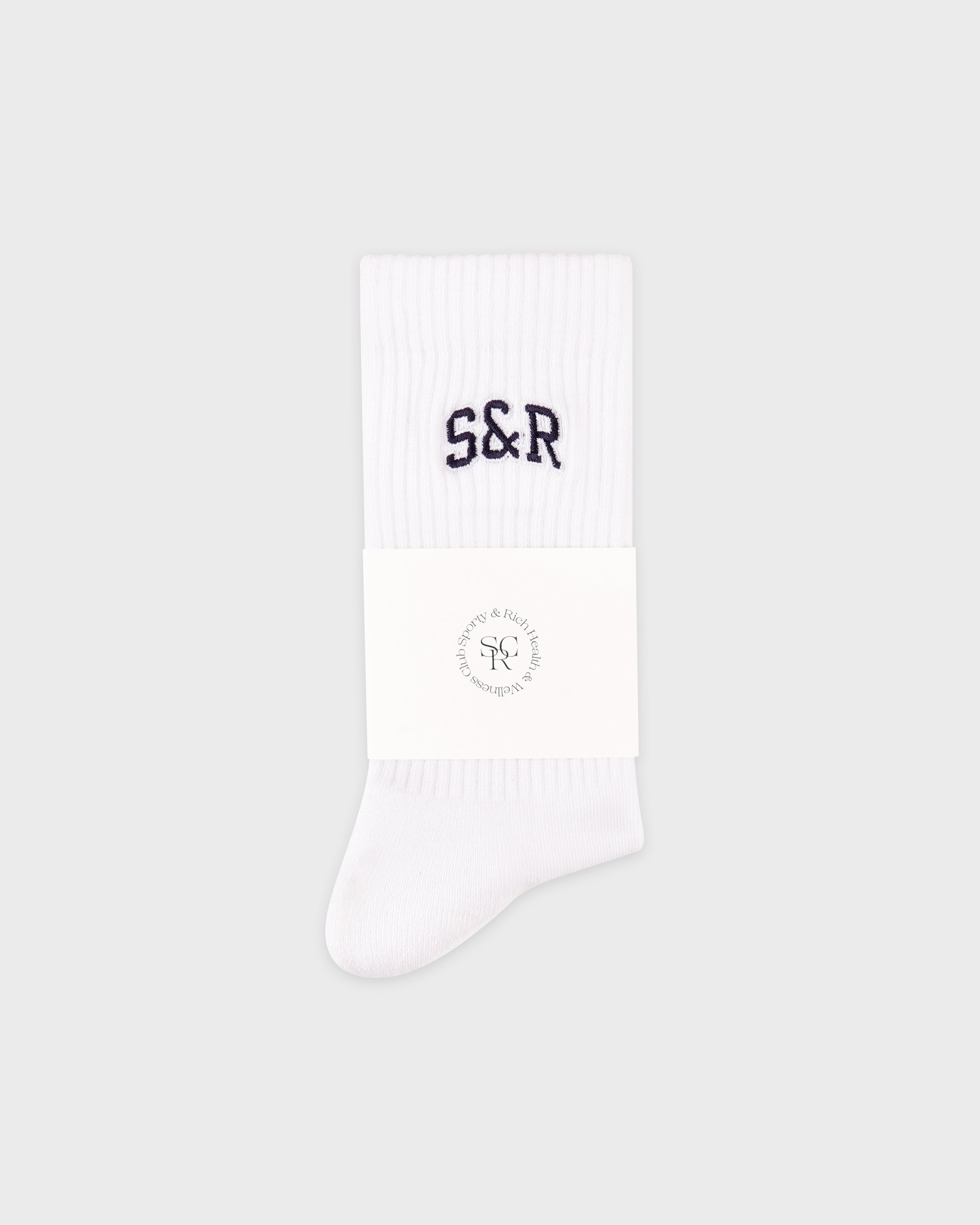 S&R Ivy Socks - White/Navy