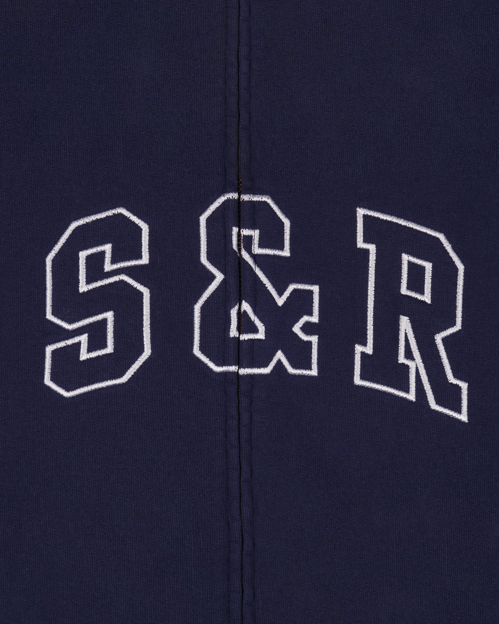 S&R Ivy Zip Hoodie - Navy/White