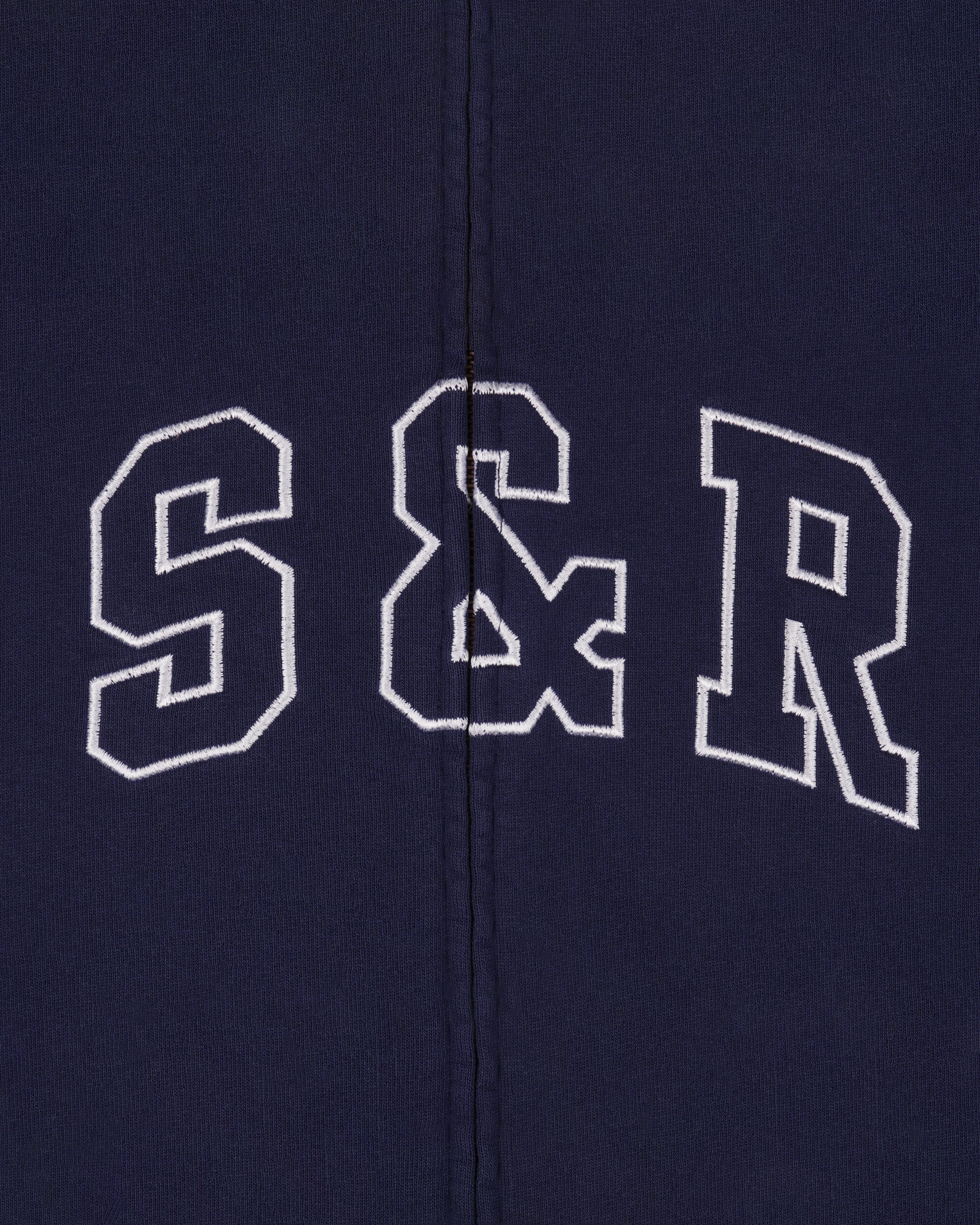 S&R Ivy Zip Hoodie - Navy/White