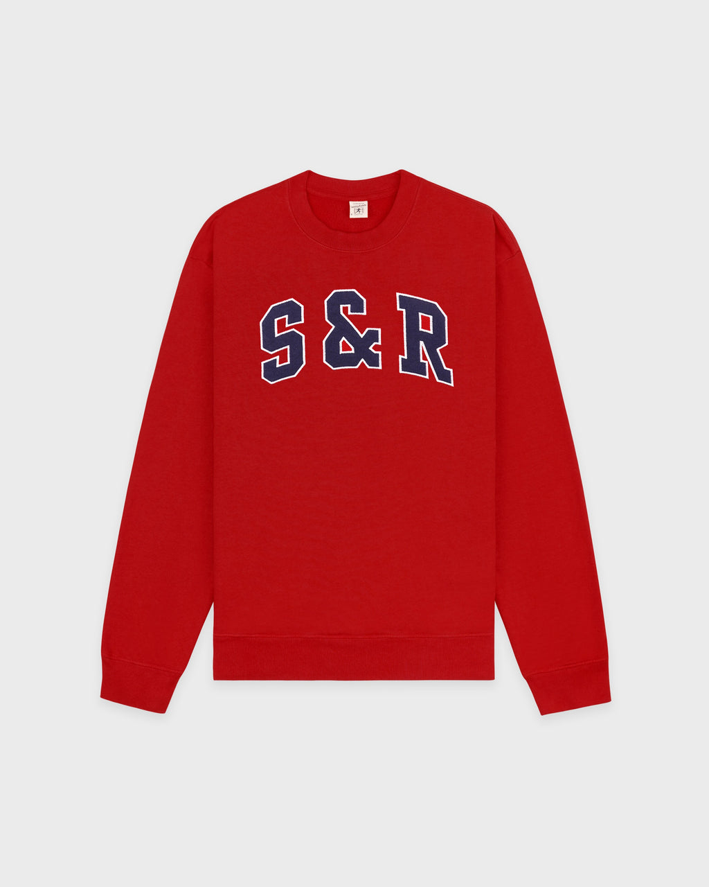 S&R Ivy Crewneck - Ruby/Navy