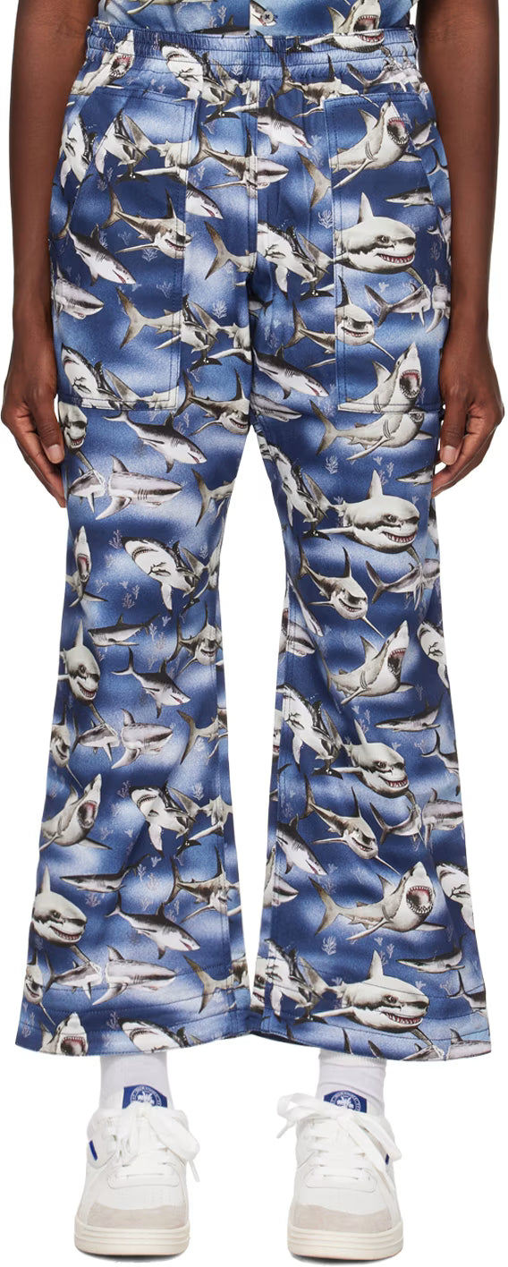 Blue & Black Sharks Trousers