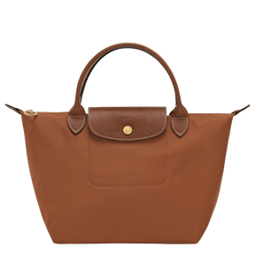 LE PLIAGE ORIGINAL S HANDBAG Cognac - Recycled Canvas