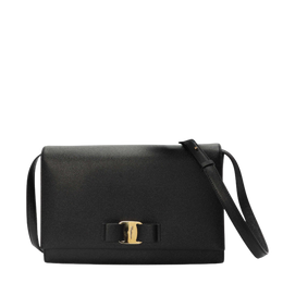 Salvatore Ferragamo Vara Bow Black Cross Body Bag