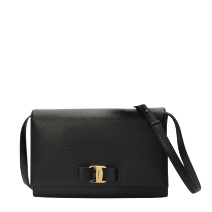 Salvatore Ferragamo Vara Bow Black Cross Body Bag