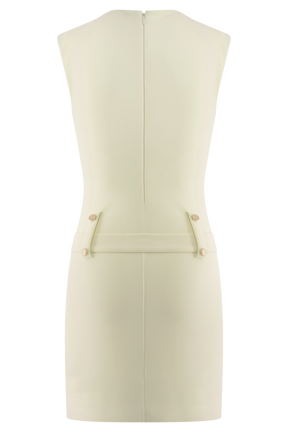 Scheana Stretch Crepe Mini Dress - Ivory