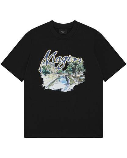 Magiri Seine River Printed T-Shirt in Black