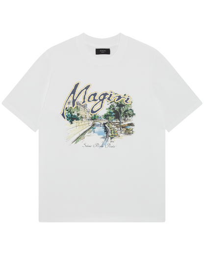 Magiri Seine River Printed T-Shirt in White