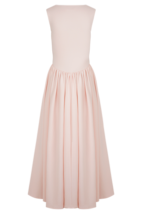 Sharon Scuba Jersey Midi Dress - Ballet Pink