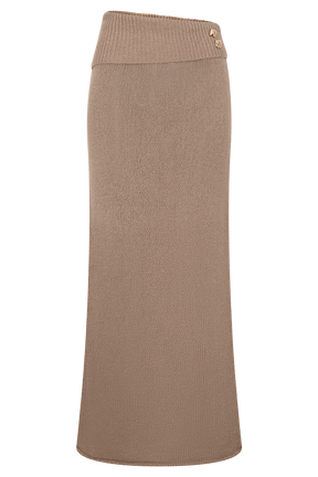 Sloane Knit Maxi Skirt - Latte