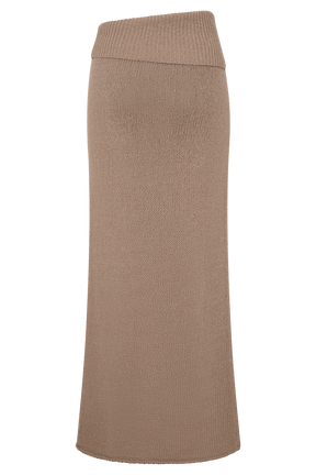 Sloane Knit Maxi Skirt - Latte
