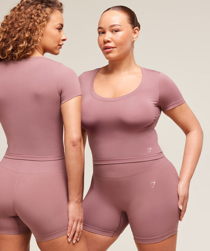 Gymshark Soft Sculpt Midi T-Shirt - Calm Pink