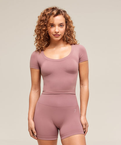 Gymshark Soft Sculpt Midi T-Shirt - Calm Pink