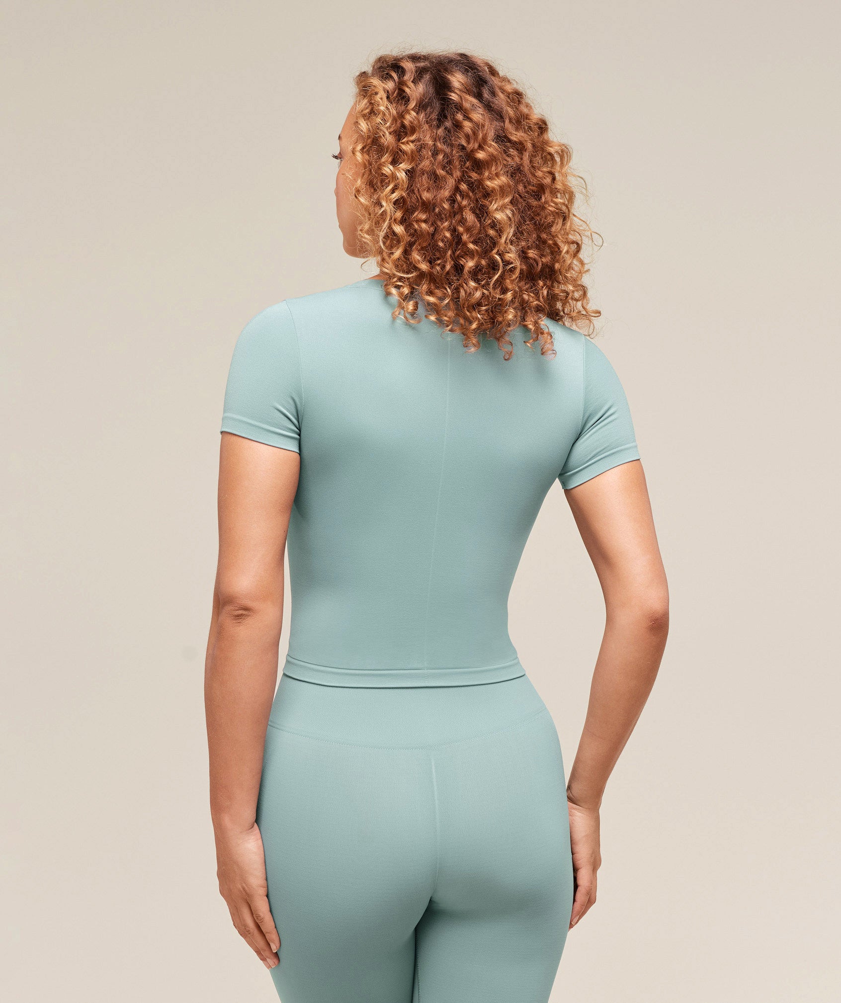 Gymshark Soft Sculpt Midi T-Shirt - Rest Blue
