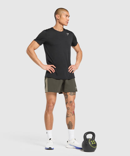 Gymshark Sport 5" Shorts - Strength Green/Utility Green