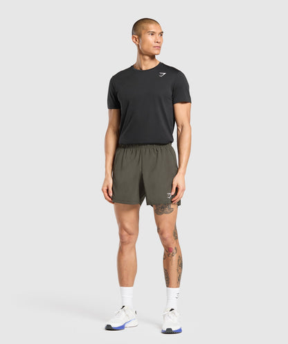 Gymshark Sport 5" Shorts - Strength Green/Utility Green