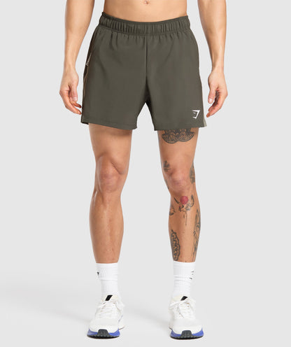Gymshark Sport 5" Shorts - Strength Green/Utility Green