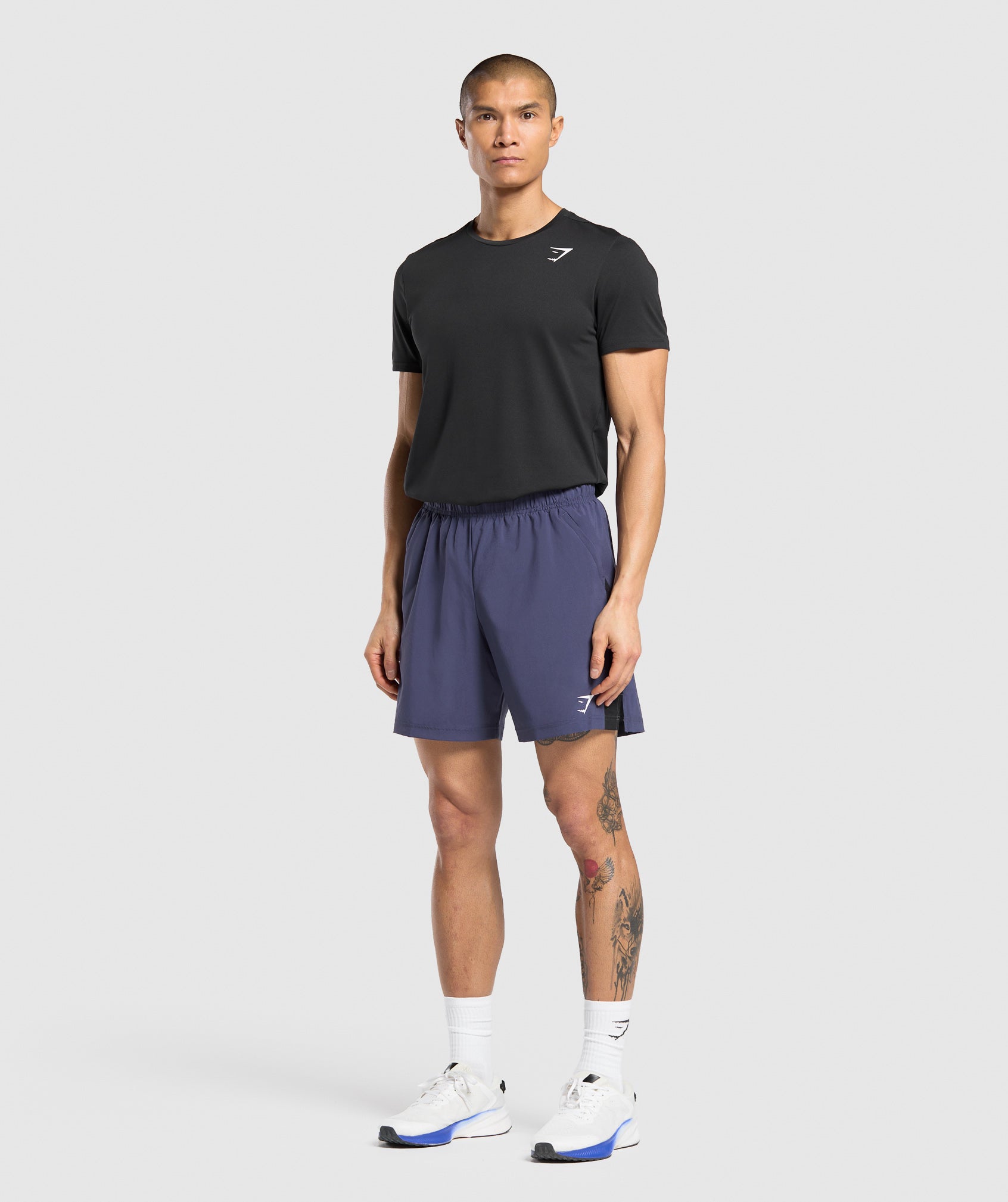 Gymshark Sport  7" Shorts - Weighted Purple/Black
